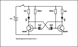 astabiele-multivibrator-knipperlicht-schema