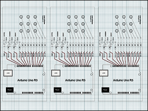 Sjabloon 3x3x3 LED kubus
